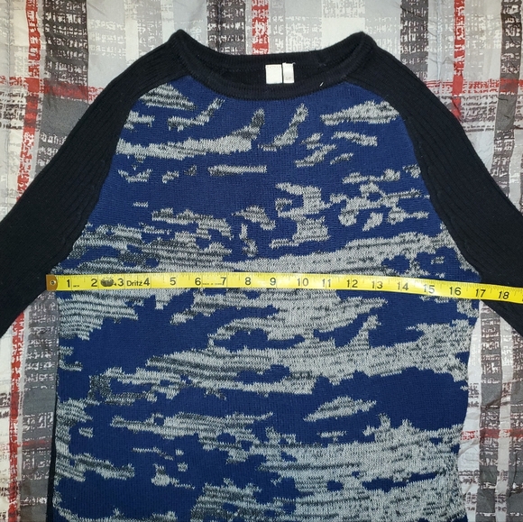 5 for $20 | SI-IAE Abstract Front Knitted Ribbed Sweater - Picture 10 of 12